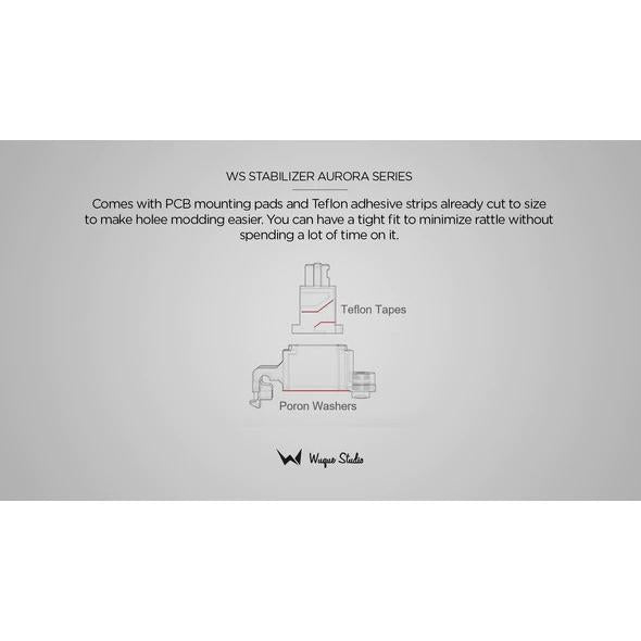 Wuque Studio WS Aurora 1.2mm mechanical keyboard Stabilizer