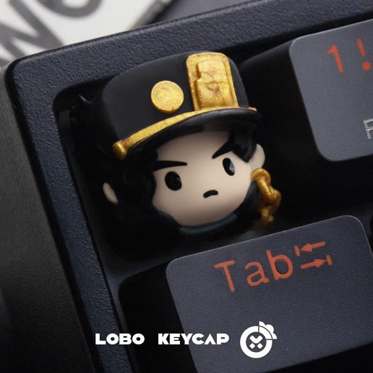 Lobo Jotaro Kujo JoJo's Bizarre Adventure Anime Theme Artisan Keycaps Resin Keycap
