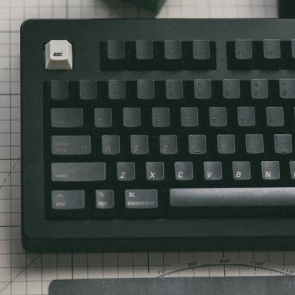 LeleLab Munich Black / München Schwarz Keycaps Cherry Profile UV Printed ABS Keycap 133-Keys