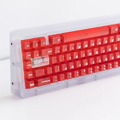 LeleLab Supsup Classic Red Keycaps Cherry Profile UV Printed ABS Keycap 139-Keys