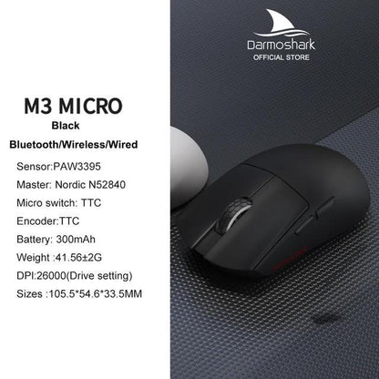 Darmoshark M3 Micro Pro Cigar 8k Wireless Ultra Light Finger Tip Ambi Gaming Mouse