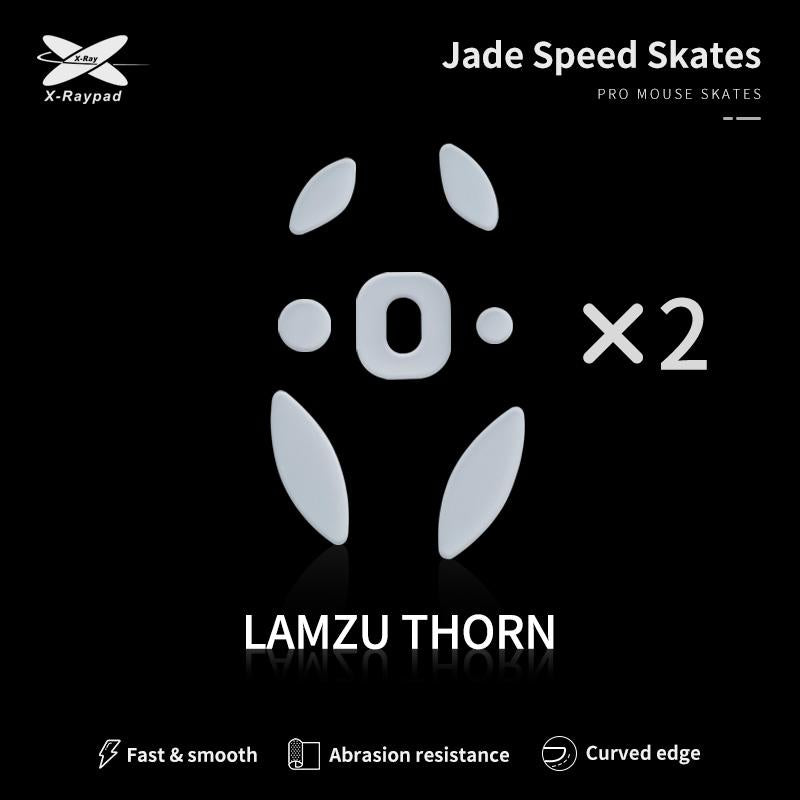 XRaypad Jade Lamzu Thorn PTFE Mouse Feet / Mouse Skate for Cloth Mouse pad (Speed)