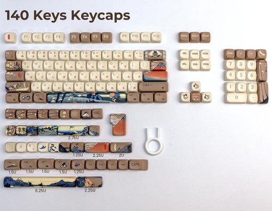 XVX Fugaku Keycaps MOA Profile Dye sub PBT Keycap 140-Keys
