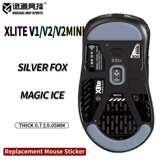 Unusual Way Sports Silver Fox Pulsar Xlite Series Mouse Feet / Mouse Skate PTFE (Speed)