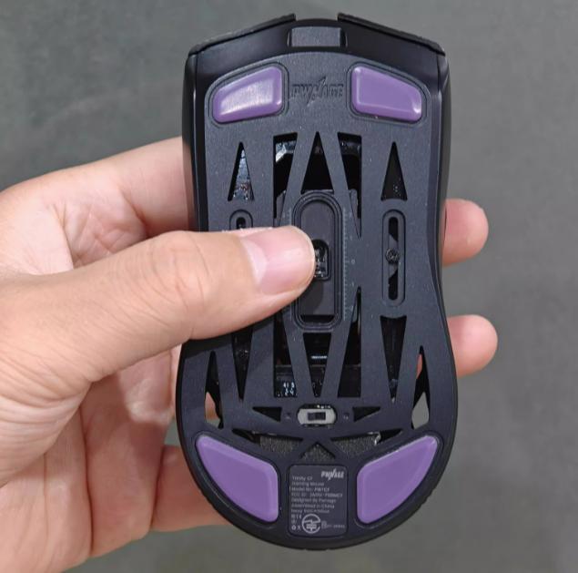 BMK Purple Haze Pro PWNAGE Trinity CF Mouse Feet / Mouse Skate PTFE Obsidian Air Clone (Hybrid-Control)