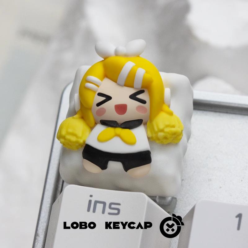 Lobo Rin Vocaloid Anime Theme Artisan Keycaps Resin Keycap