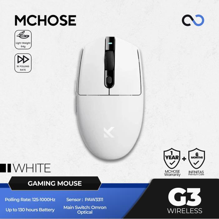 MCHOSE G3 Wireless Ultra Light Weight Gaming Mouse G305 Shape
