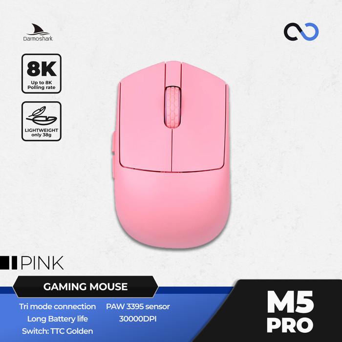 Darmoshark M5 Pro MP Fish Head 8K Wireless Ultra Light Finger Tip Gaming Mouse