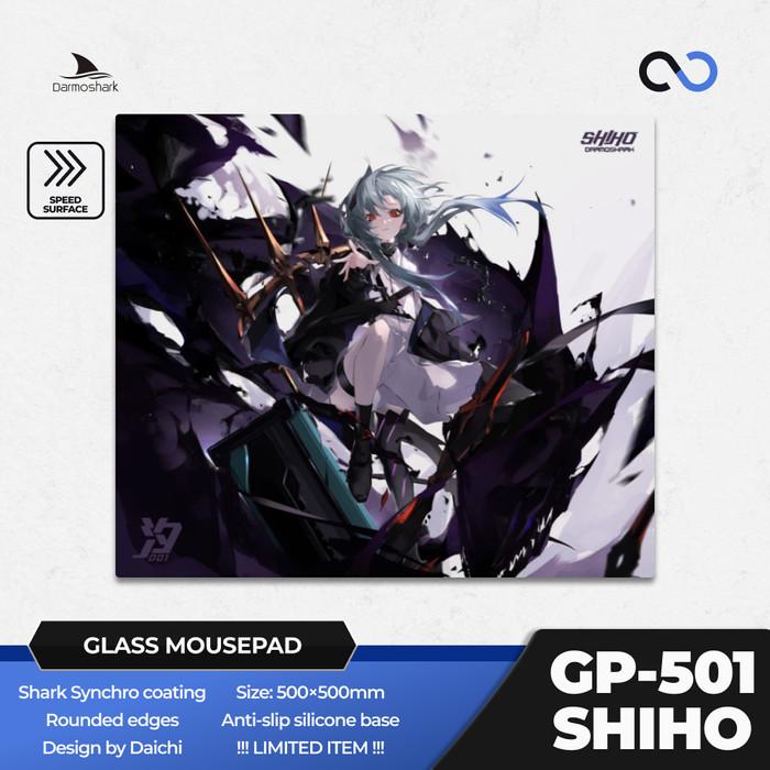 Darmoshark GP501 SHIHO Silicone Base Glass Gaming Mousepad Kaca (Speed)