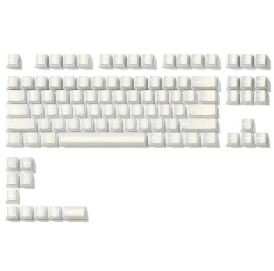 XVX Pearlescent White Keycaps Cherry Profile Dye-sub PBT Keycap 97-Keys
