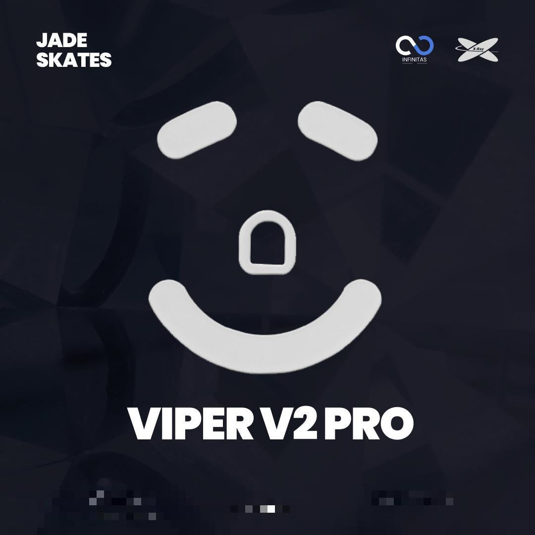 XRaypad Jade Razer Viper V2 Pro PTFE Mouse Feet / Mouse Skate for Cloth Mouse pad (Speed)