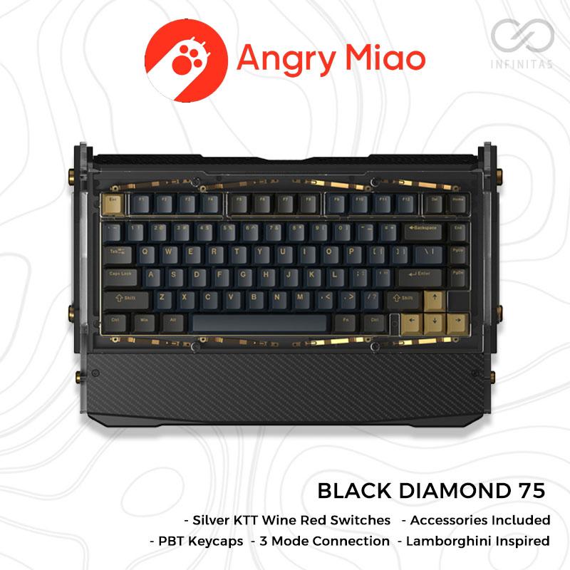 Angry Miao / Dry Studio Black Diamond 75 Wireless Mechanical Keyboard
