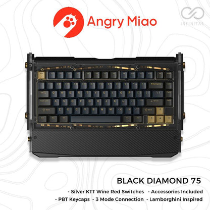 Angry Miao / Dry Studio Black Diamond 75 Wireless Mechanical Keyboard