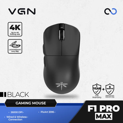 VGN Dragonfly F1 PRO MAX 4K Wireless Light Weight Gaming Mouse
