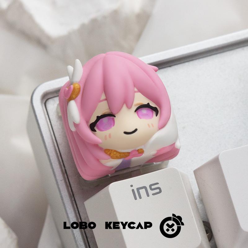 Lobo Elysia Honkai Star Rail Theme Artisan Keycaps Resin Keycap