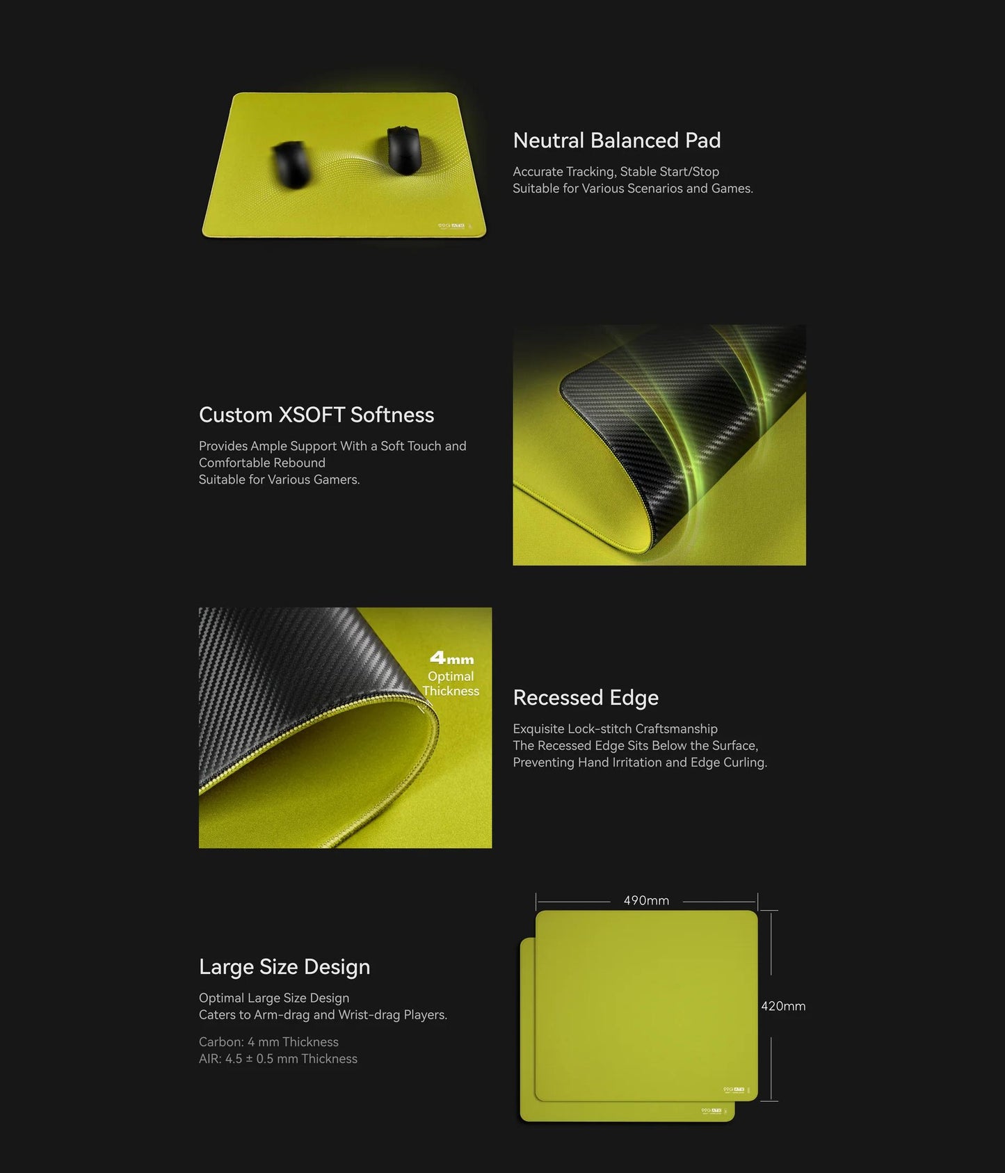 VGN ATK 99G AIR Poron Base Gaming Mousepad Type-99 Surface (Control)