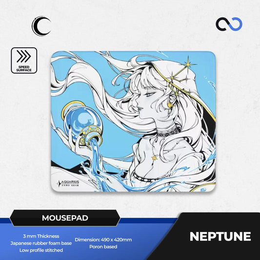 Crescent Aquarius Inoac Poron Base Gaming Mousepad (Speed-Hybrid)
