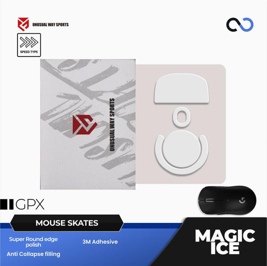 Unusual Way Sports Magic ICE Logitech G Pro X Superlight / GPX Mouse Feet / Mouse Skate PTFE (Speed)