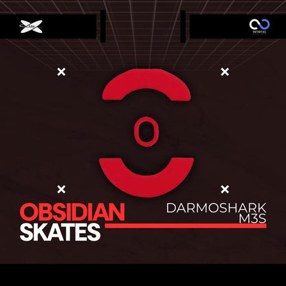 XRaypad Obsidian Darmoshark M3S Pro PTFE Mouse Feet / Mouse Skate for Glass pad (Control)