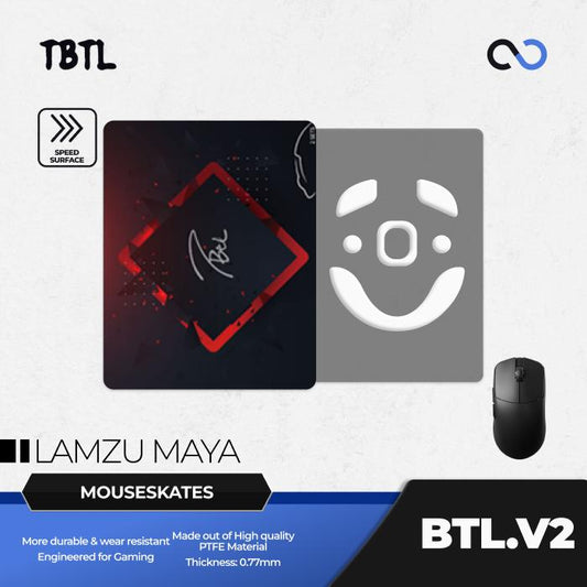 T.BTL BTL V2 Lamzu Maya Mouse Feet / Mouse Skate PTFE for Cloth Mouse pad (Speed)