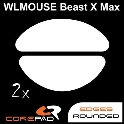Corepad PRO WLMouse Beast X MAX PTFE Gaming Mouse Feet (Speed-Hybrid)