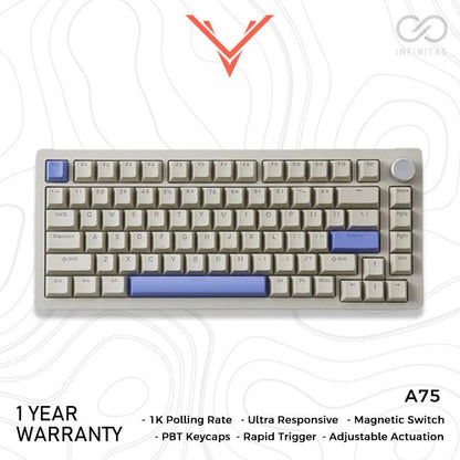 Drunkdeer A75 Hall Effect 75% Keyboard Rapid Trigger Wooting Clone