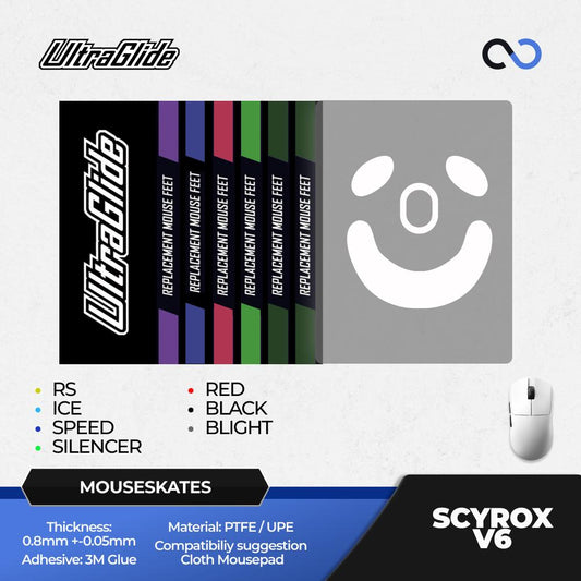 Meow Gaming Gear UltraGlide Scyrox V6 WMouse Feet / Mouse Skate
