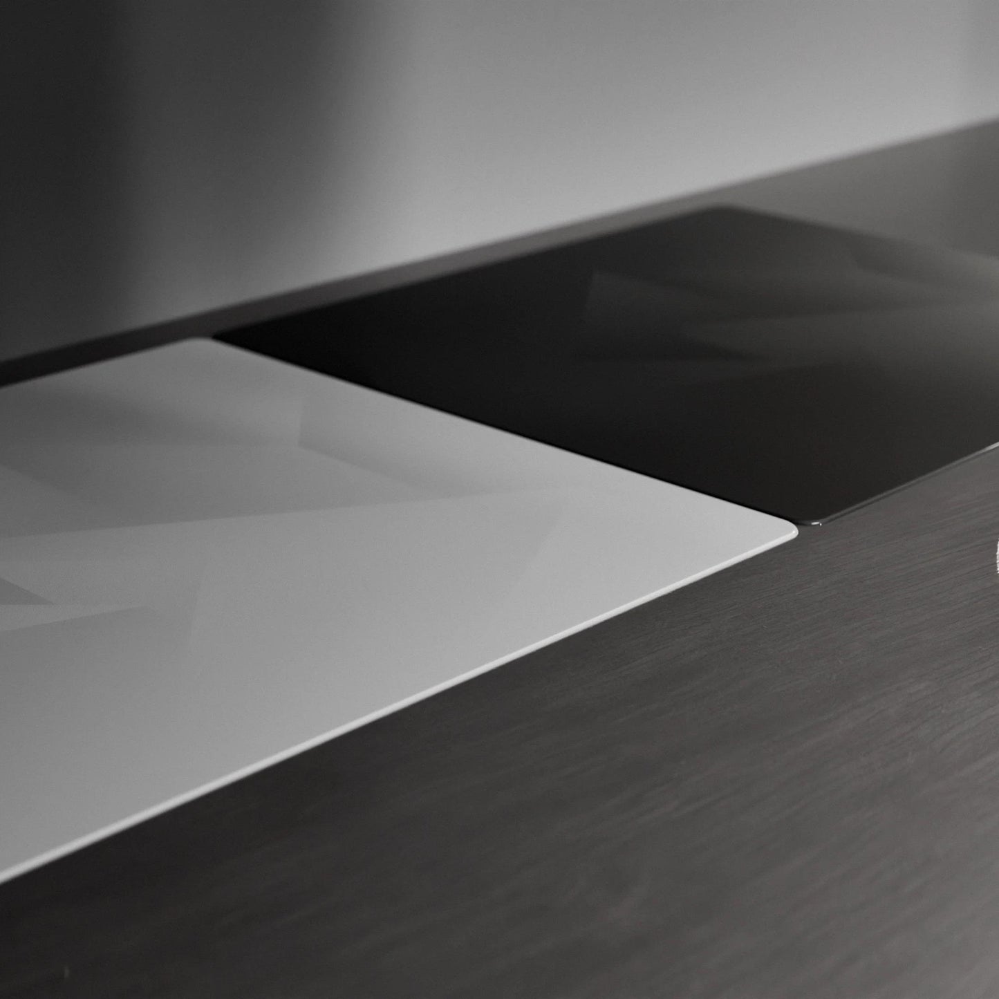 [PO] GLSSWRKS Polarity Silicone Base COATED Glass Gaming Mousepad Kaca (Hybrid)