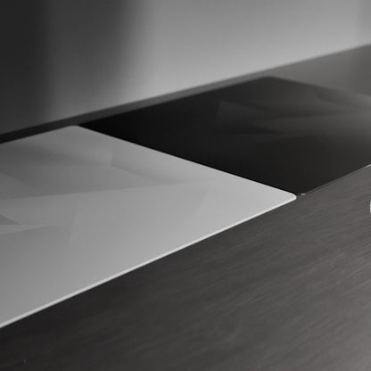 [PO] GLSSWRKS Polarity Silicone Base COATED Glass Gaming Mousepad Kaca (Hybrid)