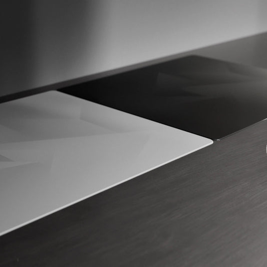 [PO] GLSSWRKS Polarity Silicone Base COATED Glass Gaming Mousepad Kaca (Hybrid)