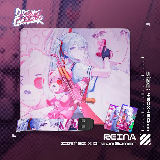 Zirnex x Dream Gamer Reina Poron Base Gaming Mousepad (Control)