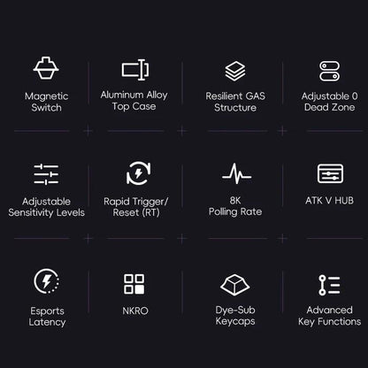 VGN ATK RS7 Pro Hall Effect 75% Gasket Mount Keyboard Rapid Trigger SOCD DKS Wooting