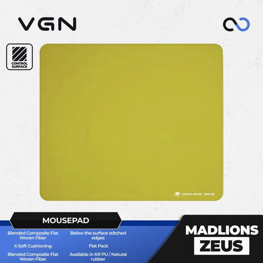 MADLIONS ZEUS Rubber Base Gaming Mousepad Type-99 Surface (Control)