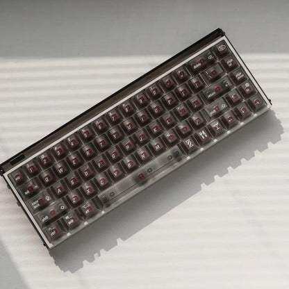 LeleLab SupSup Smoky ApplePie Transparent Keycaps Cherry Profile UV Printed ABS Keycap 100-Keys
