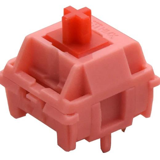 HMX Pink Pig Pre-Lubed Mechanical Keyboard PCB Mount Switch (Linear) by BCKeys