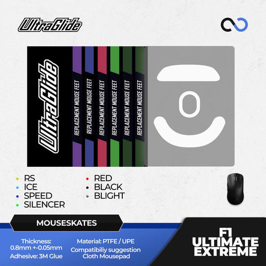 Meow Gaming Gear Ultraglide ATK F1 Ultimate / F1 Extreme Gaming Mouse Feet / Mouse Skate