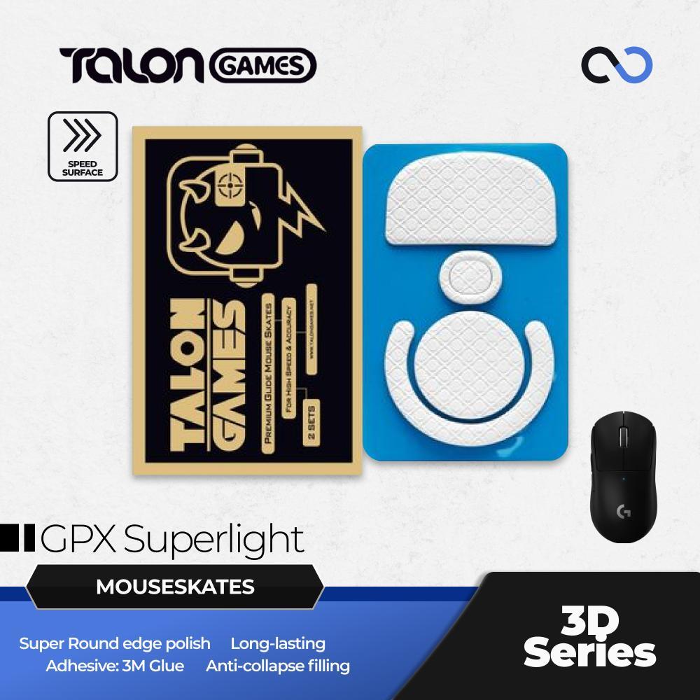 TALONGAMES 3D G Pro X Superlight / GPX Mouse Feet / Mouse Skate PTFE for Cloth Mouse pad (Speed)
