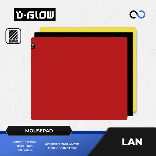 D-Glow LAN Poron Base Gaming Mousepad (Hybrid-Control) Zowie GSR-SE Clone