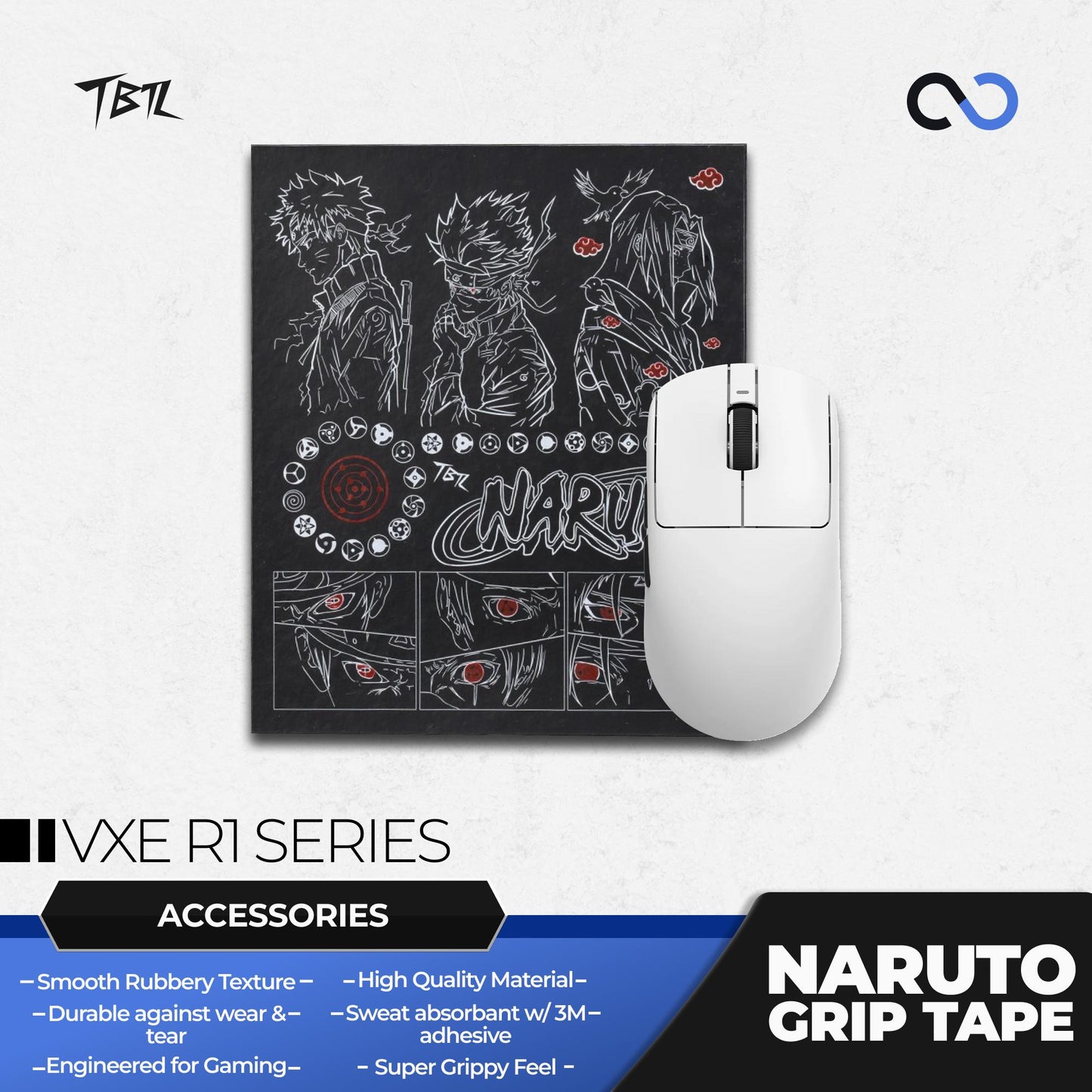 TBTL Naruto VXE R1 Series Ultra Thin Mouse Grip tape / Anti-Slip Tape 0.45mm