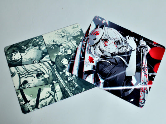 Utopia Gaming Black Blade 1.5 Poron Base Gaming Mousepad Anime (Hybrid)