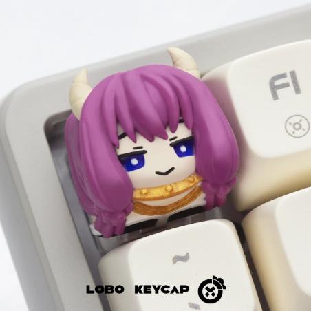 Lobo Aura Frieren Anime Theme Artisan Keycaps Resin Keycap