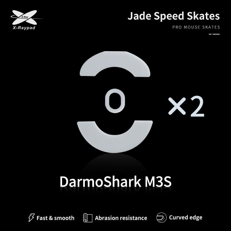 XRaypad Jade Darmoshark M3S Pro PTFE Mouse Feet / Mouse Skate for Cloth Mouse pad (Speed)