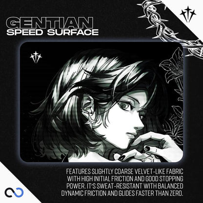 Aimstar Gentian Poron base Gaming Mousepad (Hybrid-Speed)