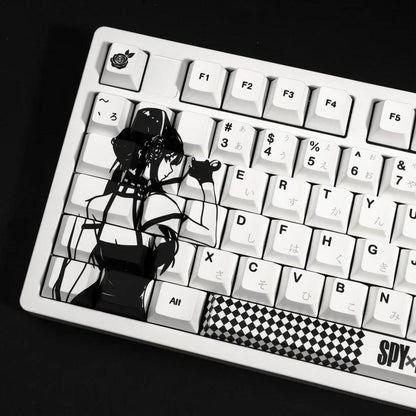 XVX Spy X Family Yor Keycaps Cherry Profile Dye sub PBT Keycap 134-Keys