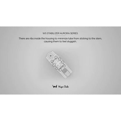 Wuque Studio WS Aurora 1.6mm mechanical keyboard Stabilizer