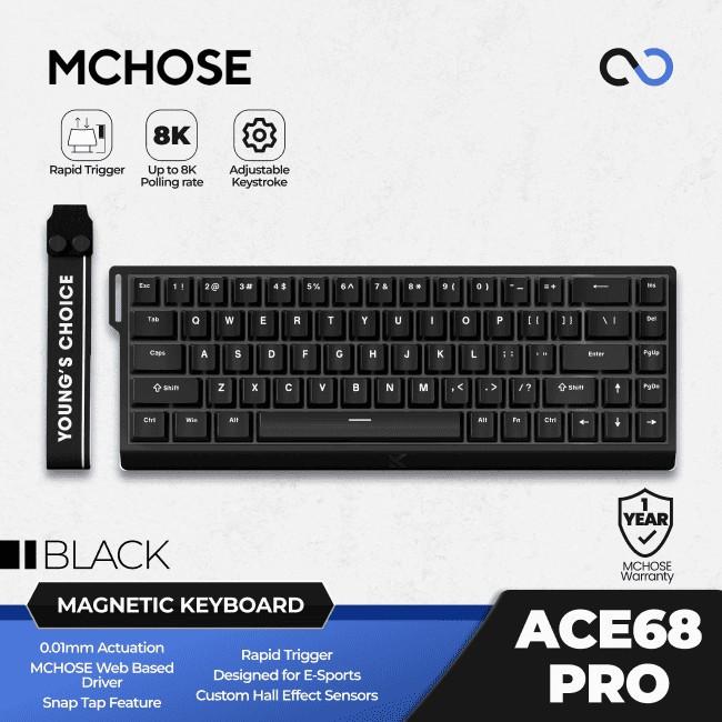 MCHOSE ACE68 PRO 8K Hall Effect 65% Keyboard Rapid Trigger SOCD DKS Wooting