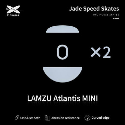 XRaypad Jade Lamzu Atlantis Mini PTFE Mouse Feet / Mouse Skate for Cloth Mouse pad (Speed)