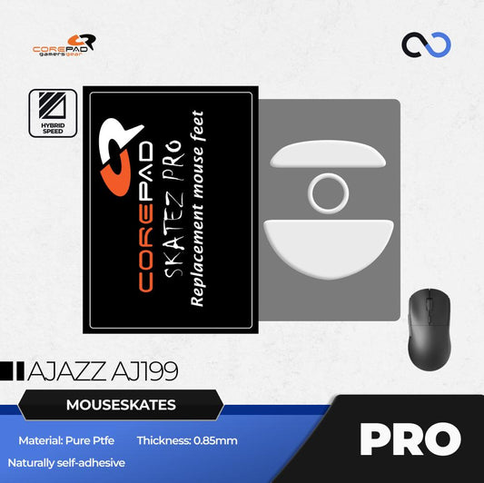Corepad PRO Ajazz AJ199 PTFE Gaming Mouse Feet (Speed-Hybrid)