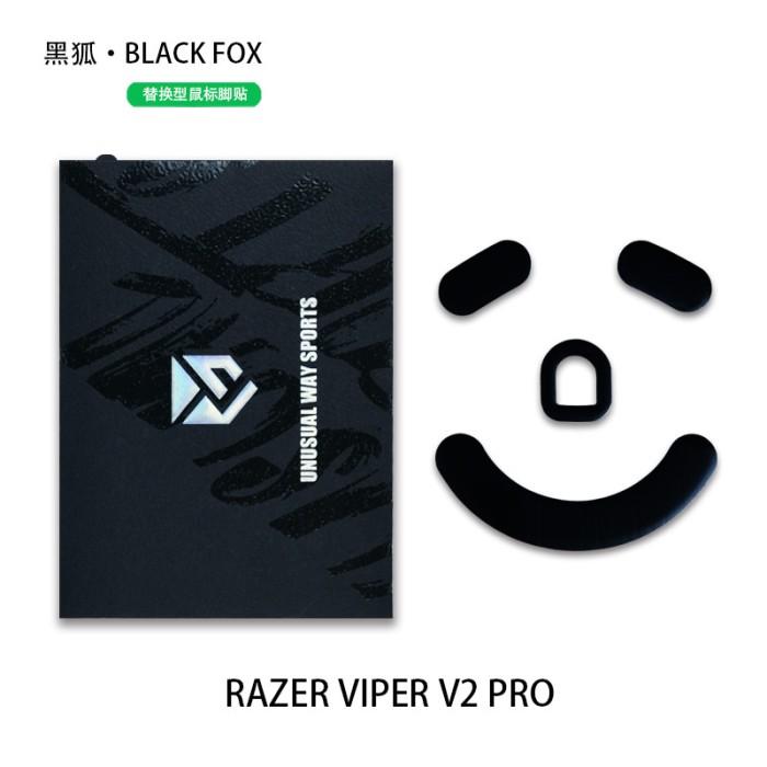 Unusual Way Sports Black Fox Razer Viper V2 Pro Gaming Mouse Feet / Mouse Skate UHMW-PE (Control)
