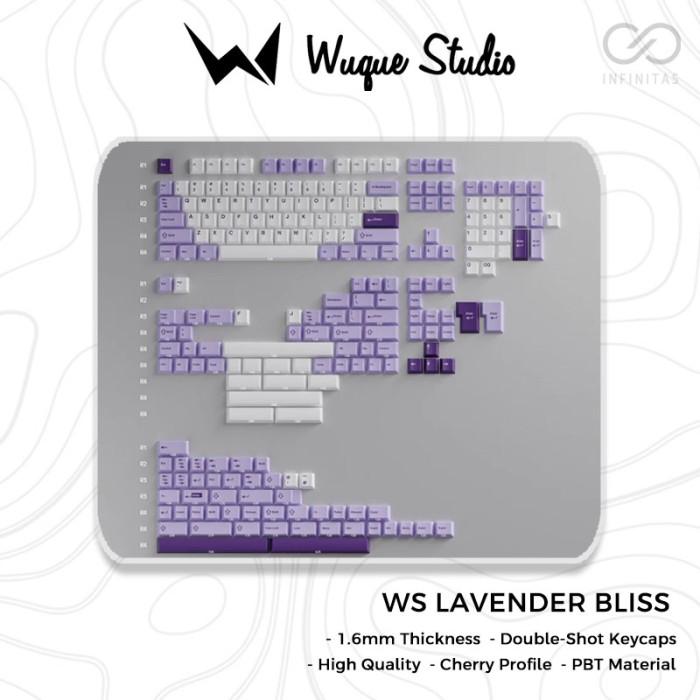 Wuque Studio WS Lavender Bliss Doubleshot PBT Keycaps / Keycap